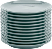 Lite-Body Hermes gebaksbordjes  - Set van 12 stuks - 16 cm - Groen grijs