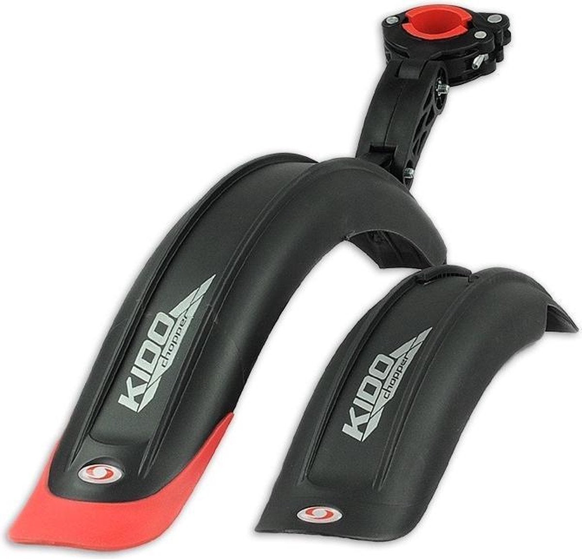 Simpla Spatbordenset Kido Pro 16 18 Inch Zwart/rood