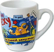 Mok - Cartoon Mok - De meest sexy man - Gevuld met droplullen - In cadeauverpakking met gekleurd lint