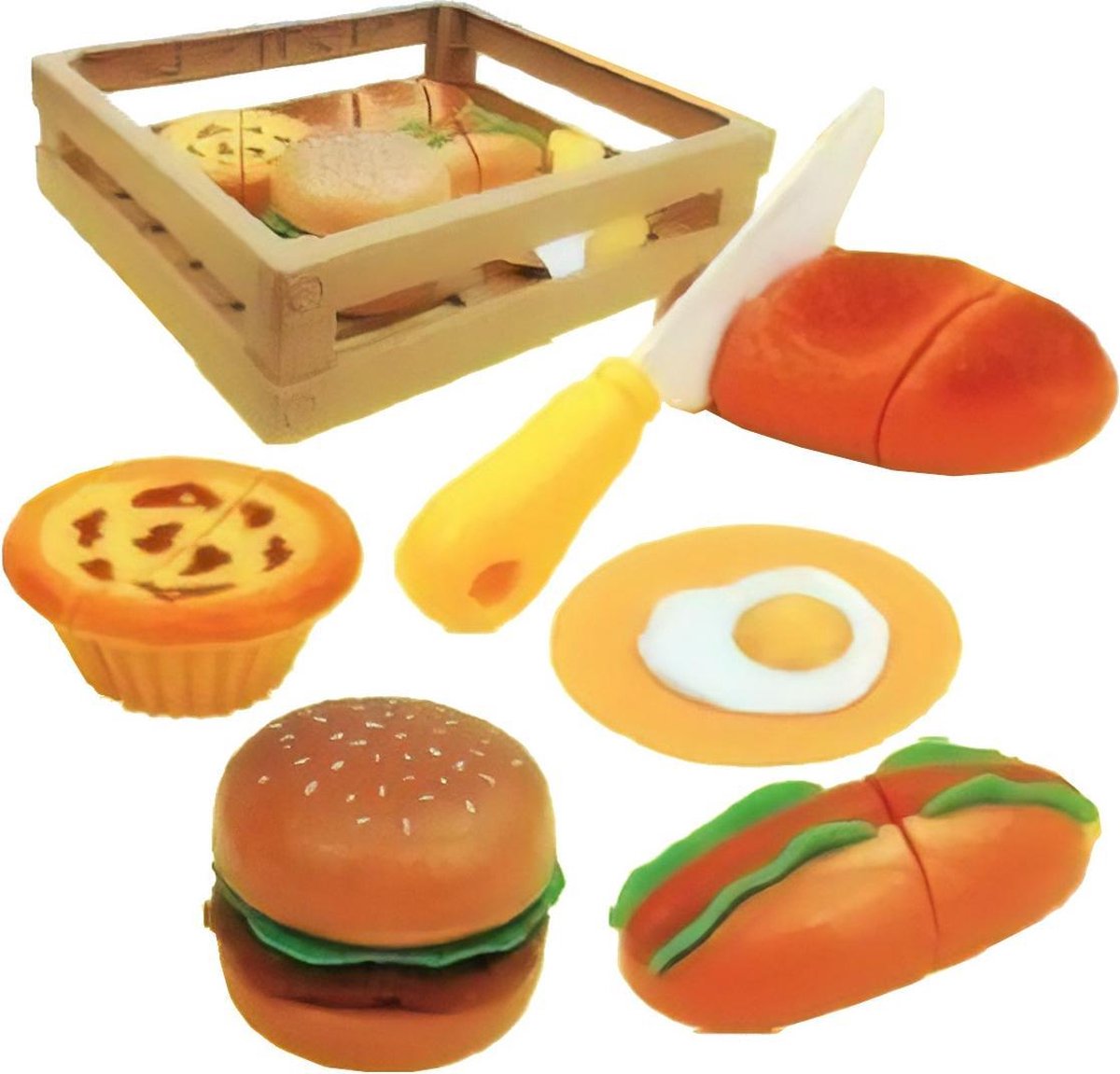 Gerardo's Toys Mand Met Speelgoedeten 23 Cm 8-delig