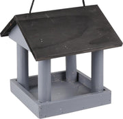 Flamingo Voederhuis bova hout grijs/zwart 19x21x19