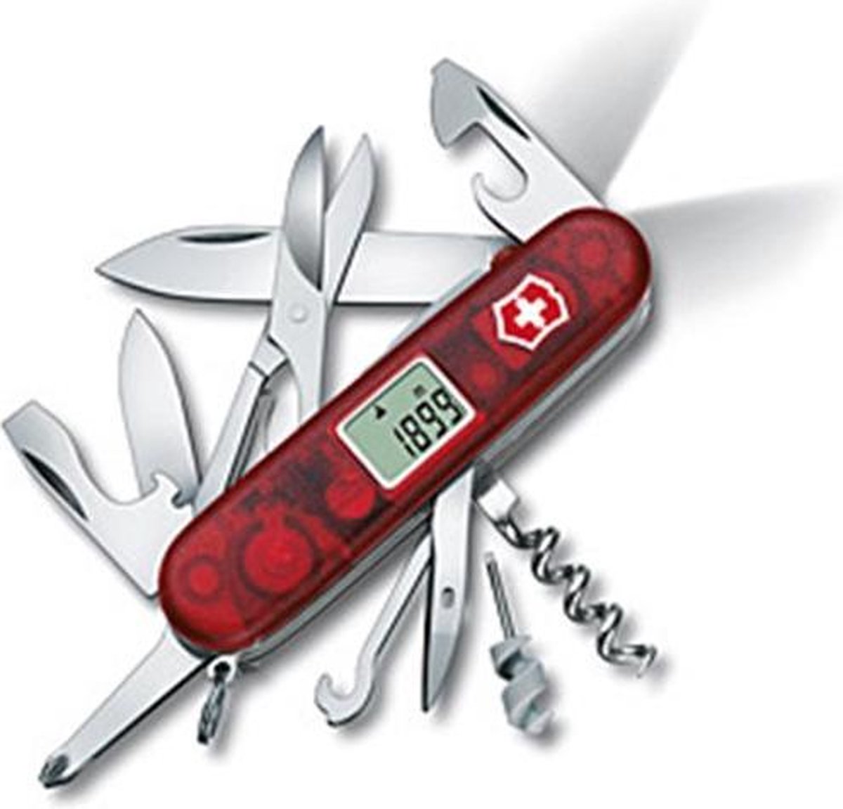 Victorinox Traveller Lite Zakmes - 27 Functies - Rood Transparant