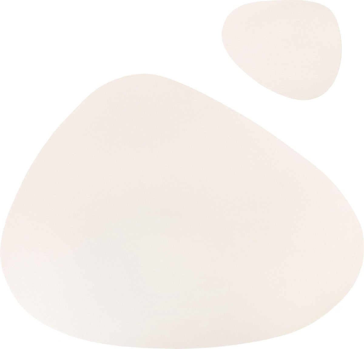 Krumble Placemat en onderzetter - 2 delig set / Onderzetter / Placemats / Onderlegger - Gebroken wit