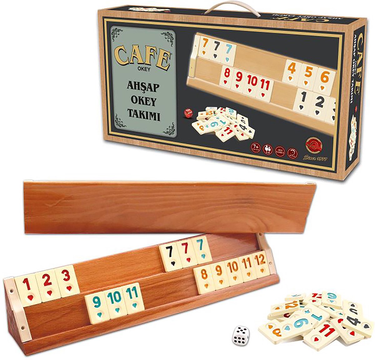 Rummy - Okey - Hout - Cafe - Bordspel - Rummi