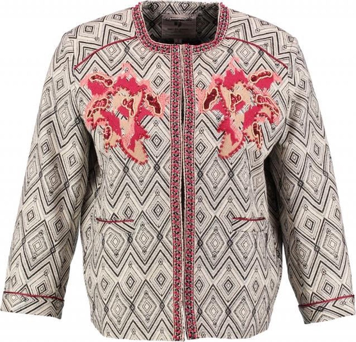 Garcia kort stevig blazer jasje 3/4 mouw - valt kleiner - Maat - L