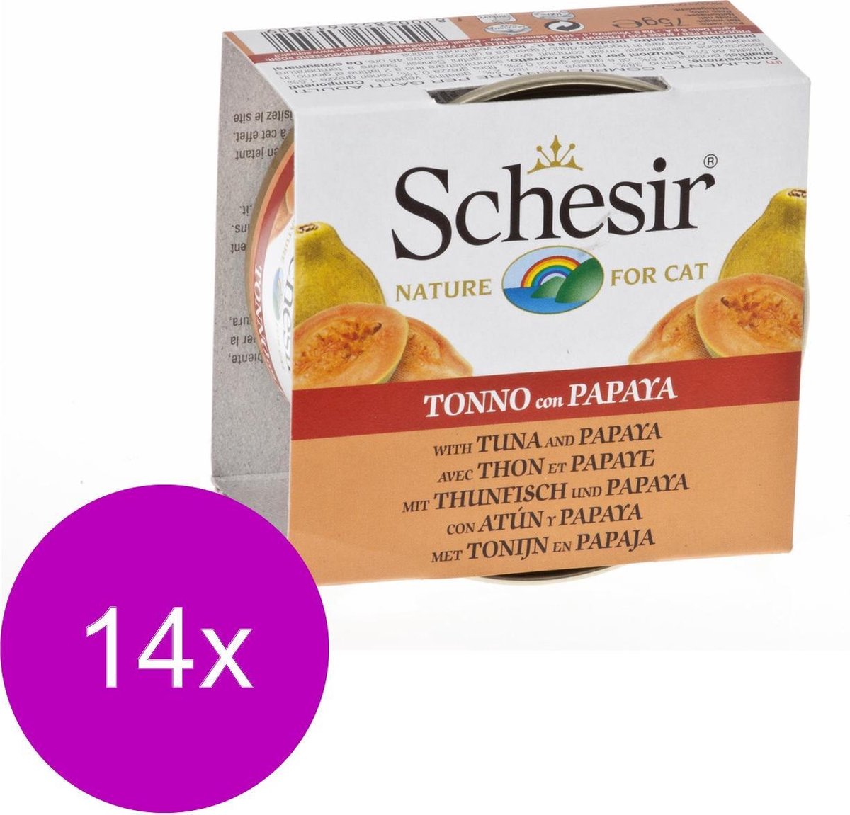 Schesir adult blikje - 14 st à 75 gr