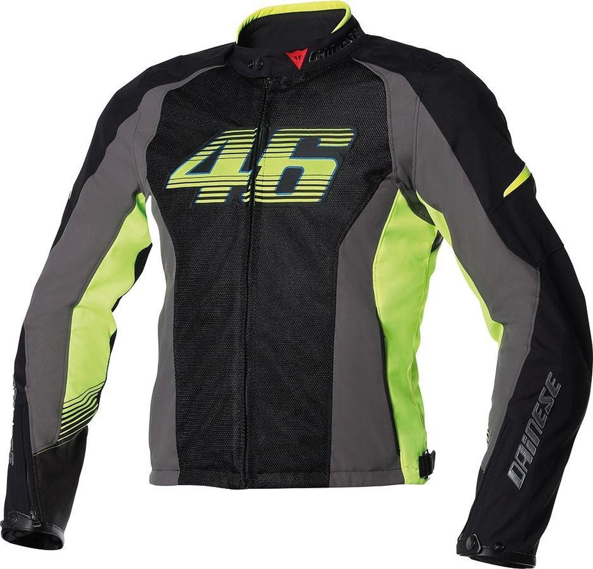 Dainese VR46 Air Jas zwart/fluor geel