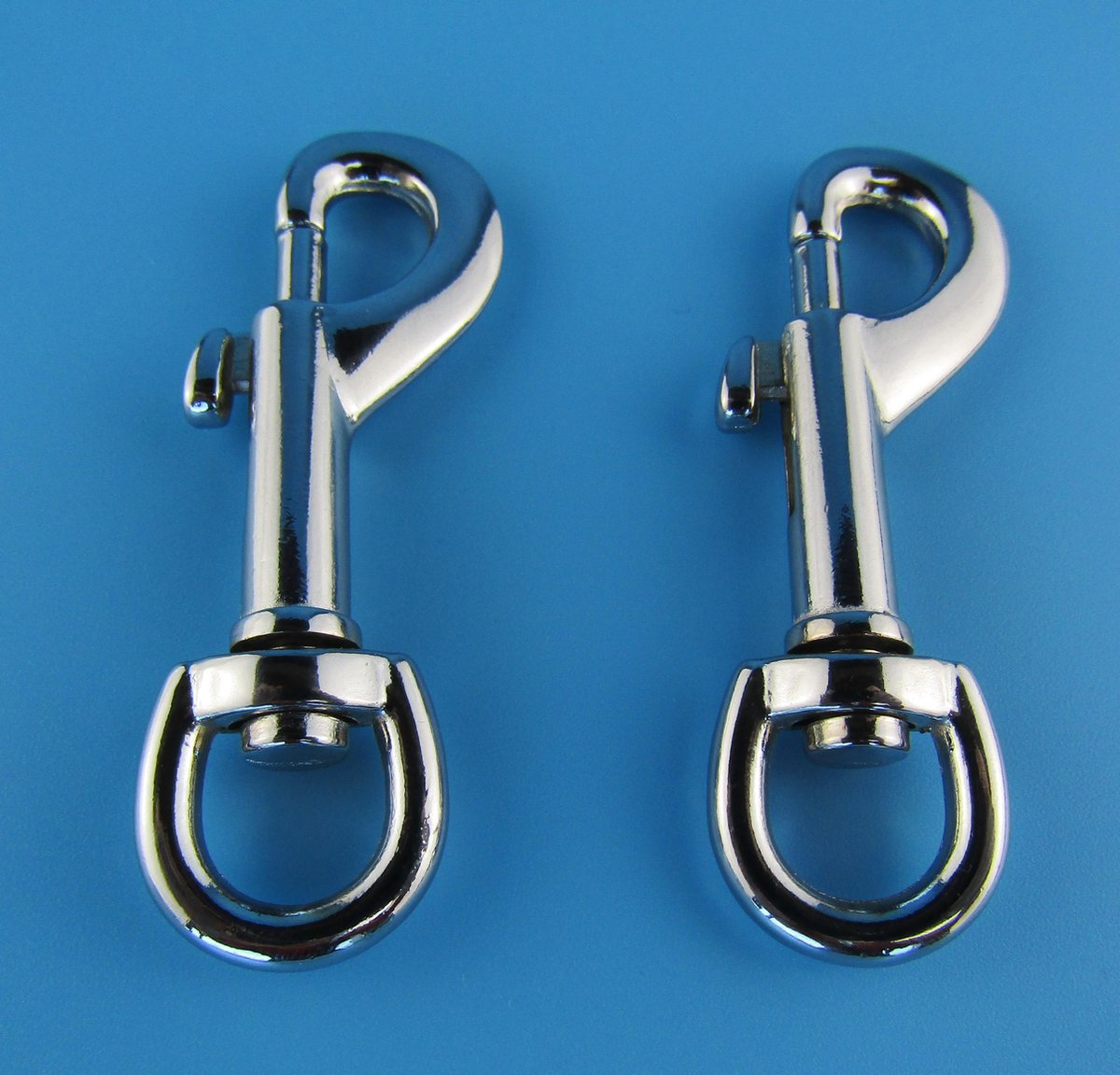 Musketon - Musketonhaak - 2 stuks - 7.5 cm - RVS