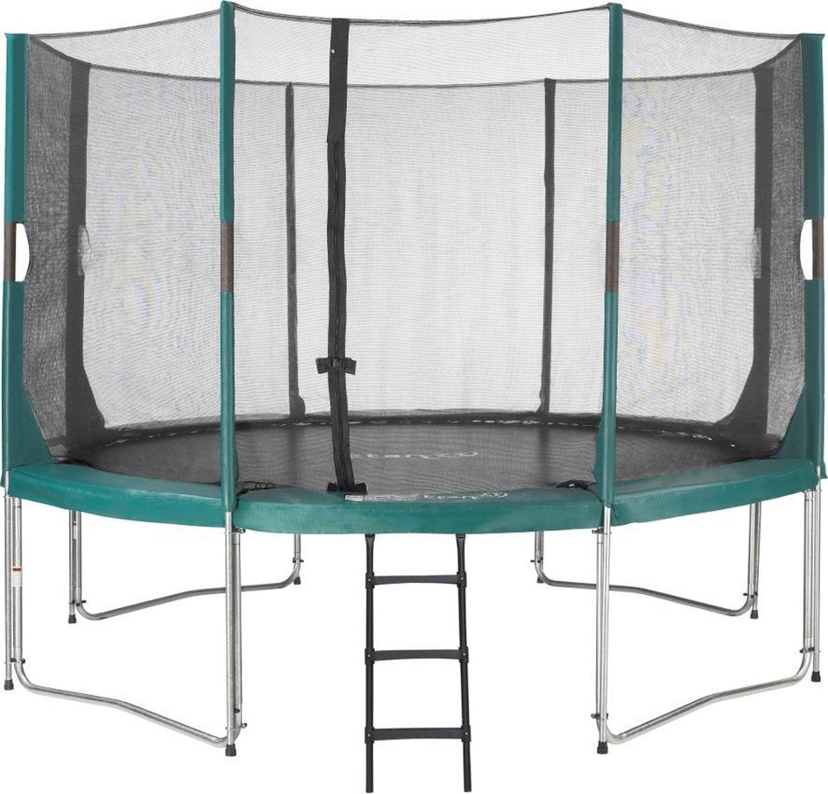 Etan Hi-Flyer Trampoline met net - Ø 366 cm/ 12 ft - incl. Veiligheidsnet - Uv-bestendig Randkussen - Groen - Rond