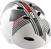 Volare Fietshelm - Skatehelm - No Limits - Wit Grijs Rood