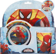 Spiderman Melamine ontbijtset / eetset 3 delig