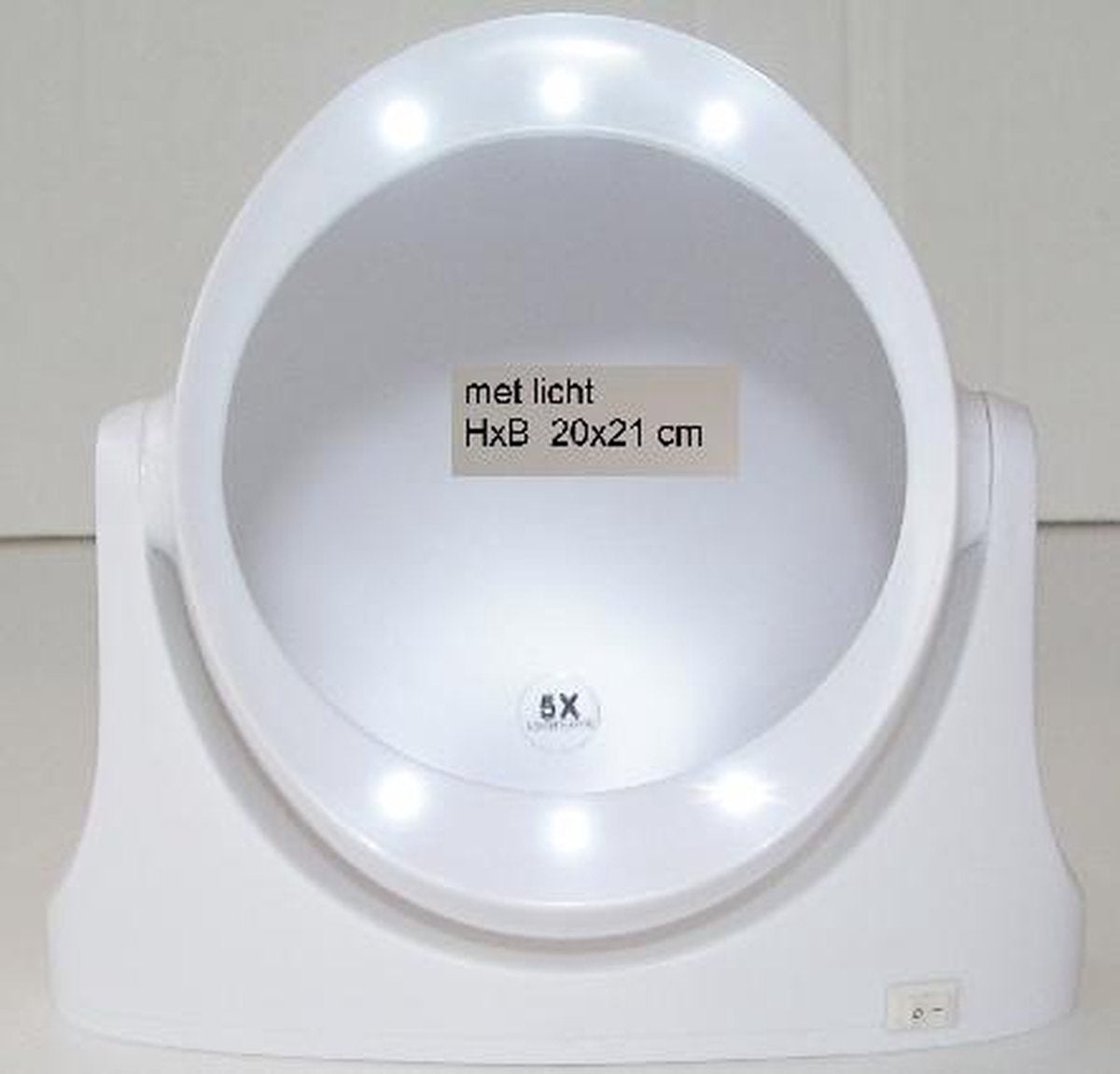 Make-up Spiegel-Dubbelzijdig-met verlichting