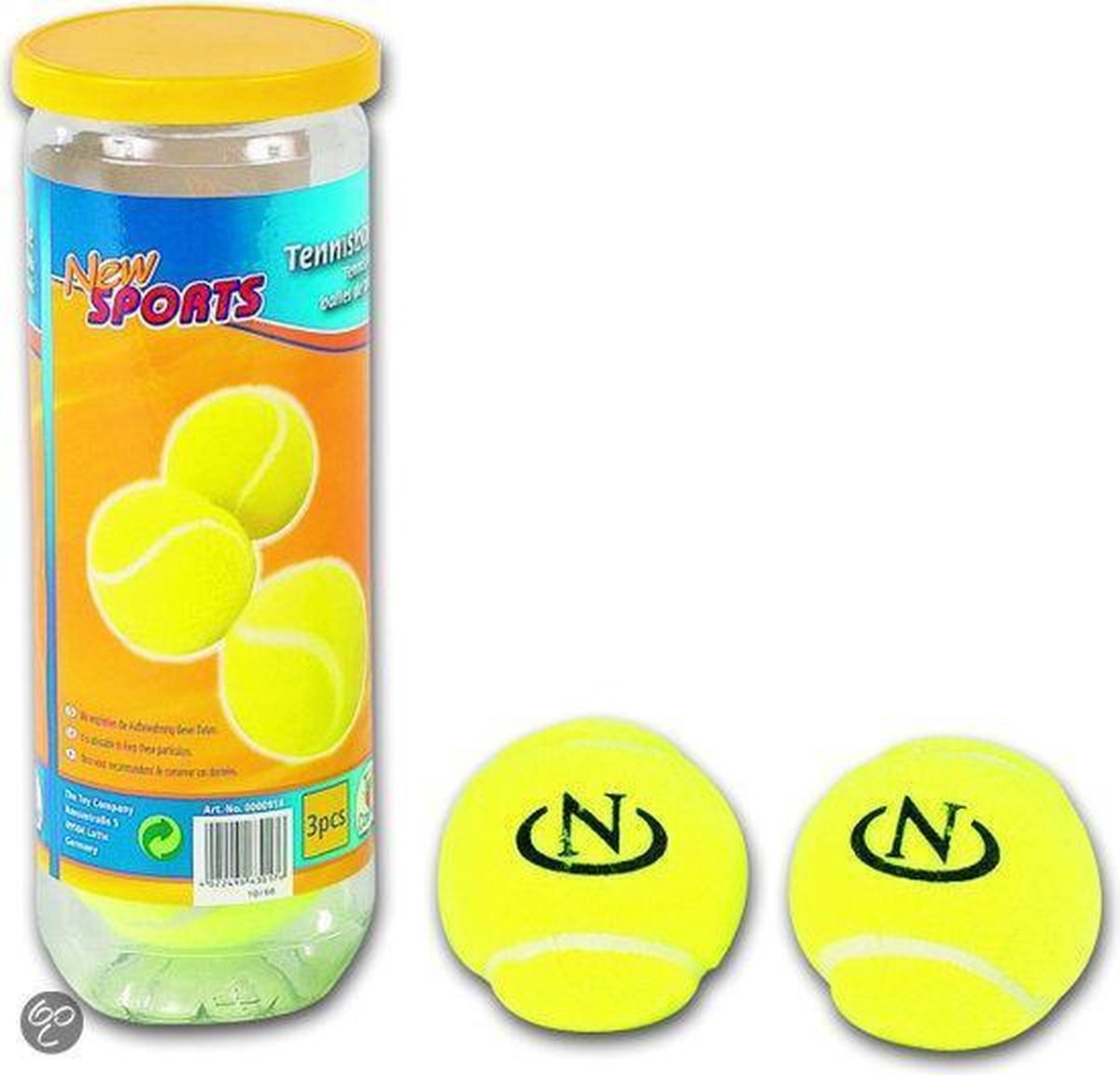 New Sports 3 Tennisballen in doos