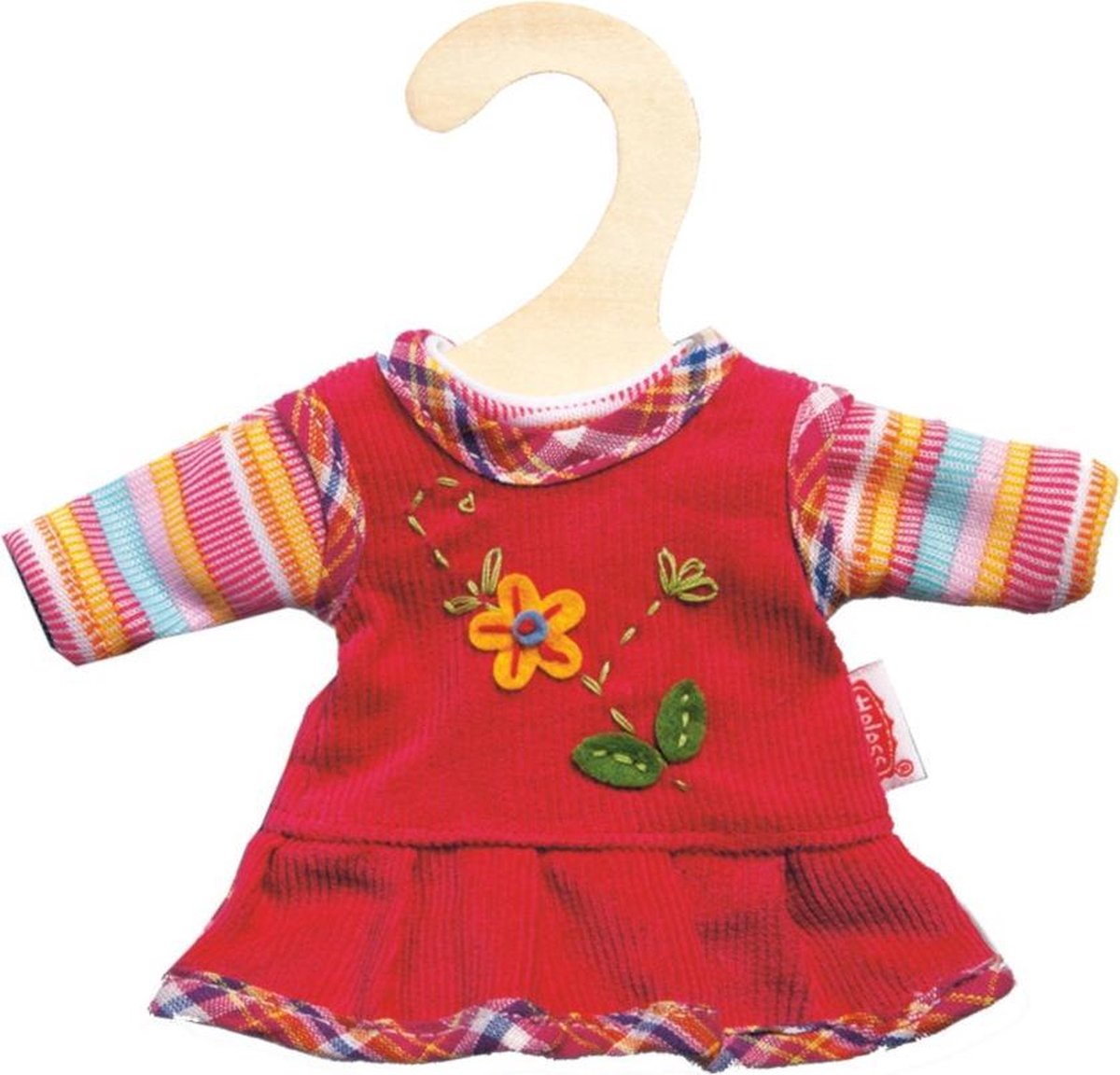 Heless Poppenjurkje Met Shirt Rood Voor Pop Van 20-25 Cm