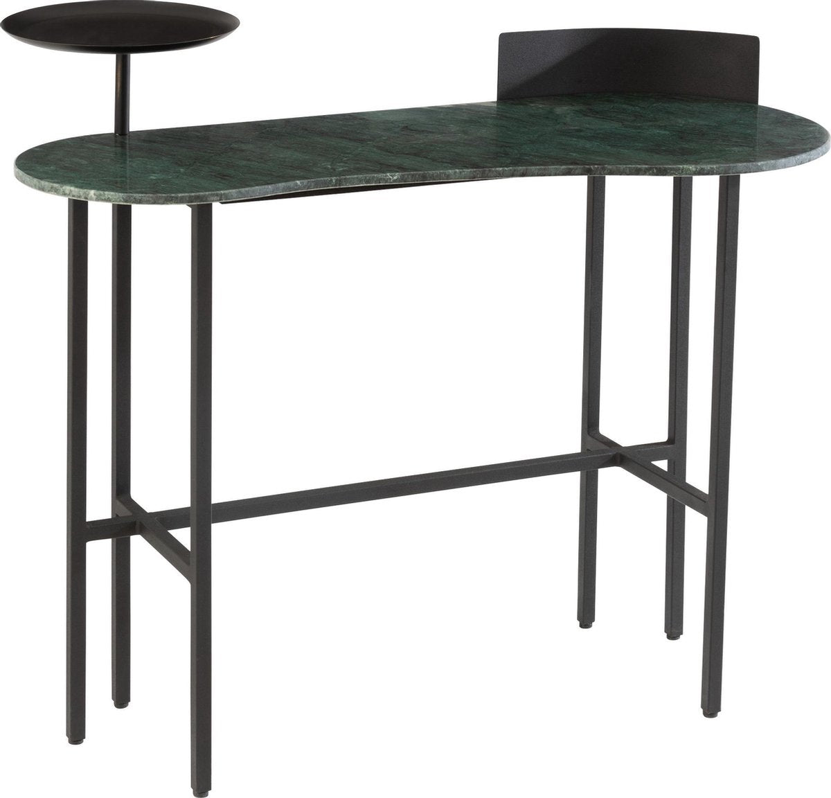 J-Line Console Marmer/Ijzer Groen/Zwart