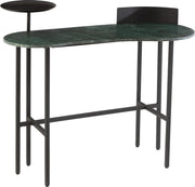 J-Line Console Marmer/Ijzer Groen/Zwart