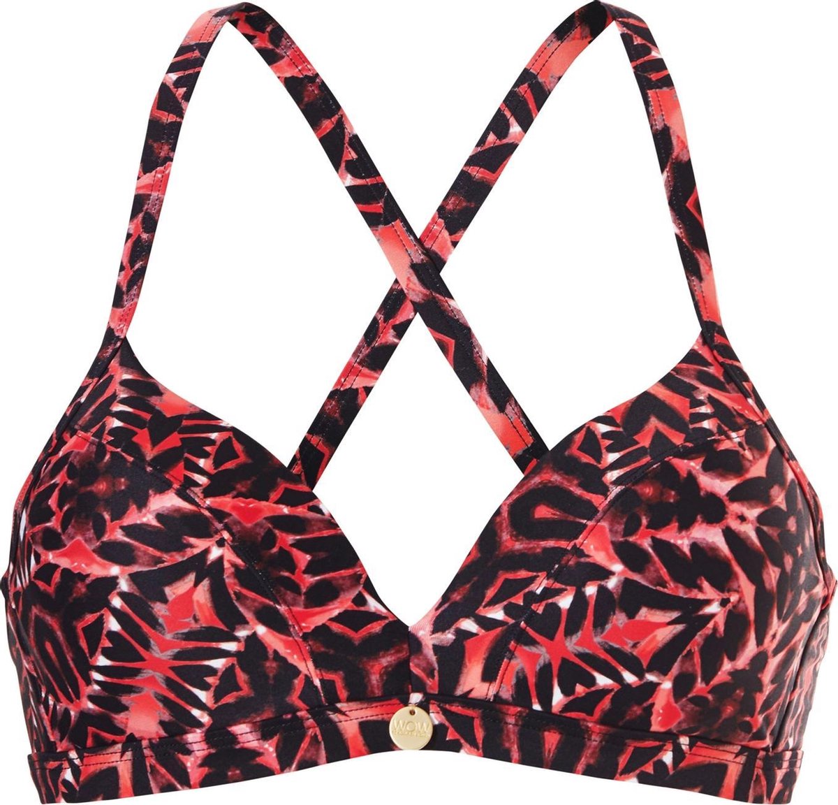TC WoW - Tropical Reflection - Bikini top - maat 38A - Rood Roze Zwart