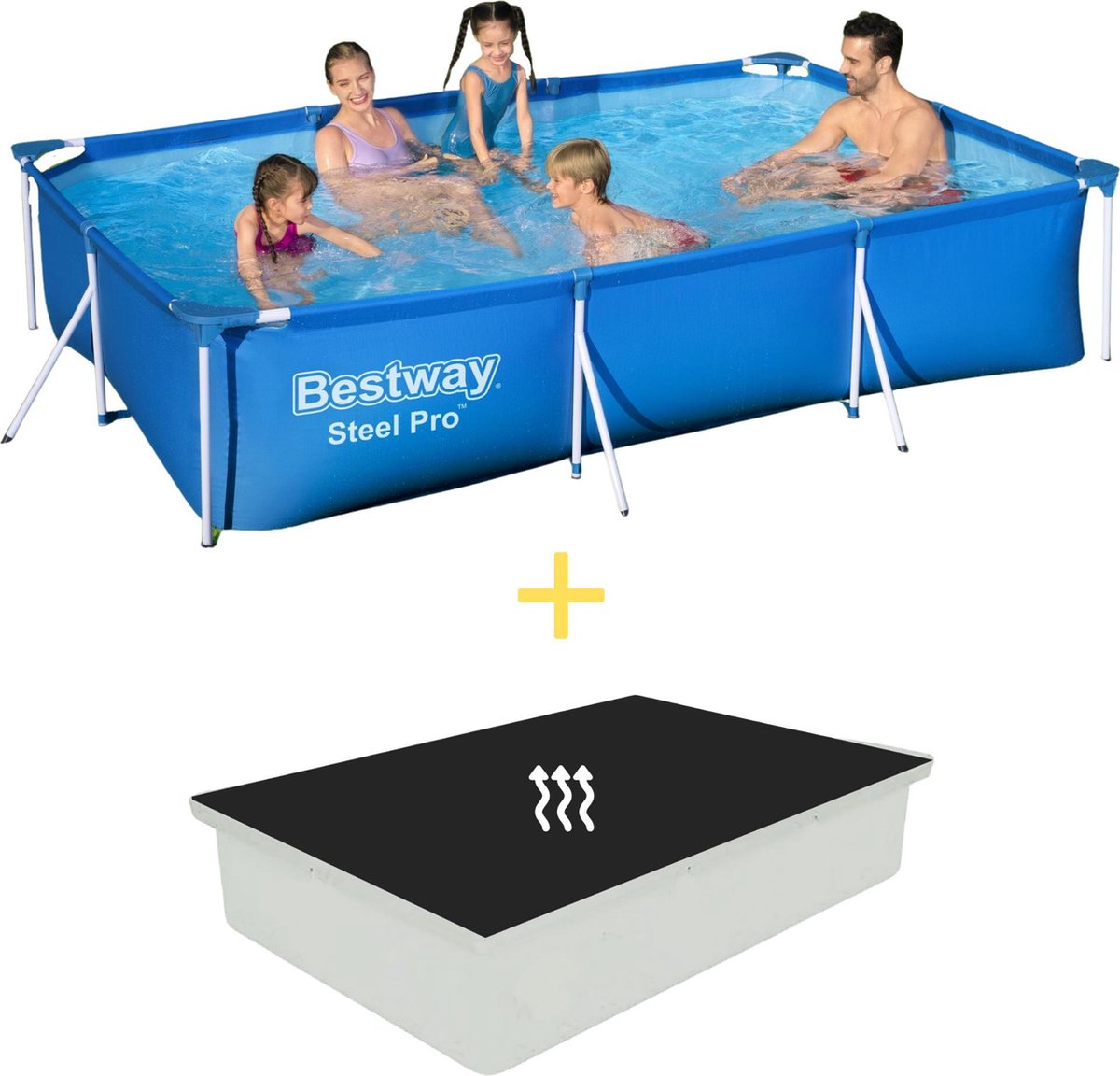 Bestway Zwembad - Steel Pro - 300 x 201 x 66 - Inclusief Solarzeil