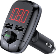 Draadloze carkit – handsfree bellen - MP3 speler - USB lader – Bluetooth - autoloader – FM-transmitter – universeel