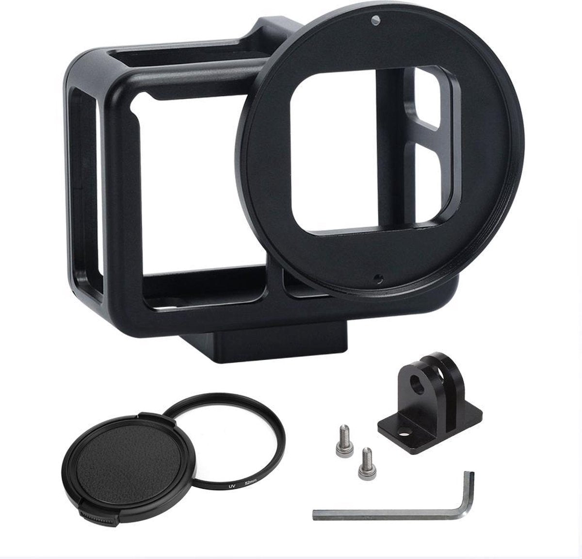 Pro Series Aluminum Alloy Frame Housing voor GoPro Hero - Zwart