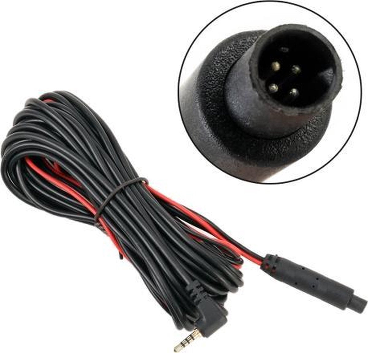 15m Universele Auto 4P Achteruitrijcamera Verlengsnoer Achteruitkijkspiegel Voertuig Reizen Data Recorder Videoconversie met Plug
