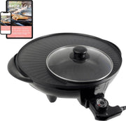Footricion - 9 in 1 - Hotpot Grill combi l Bakplaat l Hot Pot l Grillplaat l Korean BBQ l TomYang BBQ l Shabu Shabu l Gourmetten l Bouillon fondue