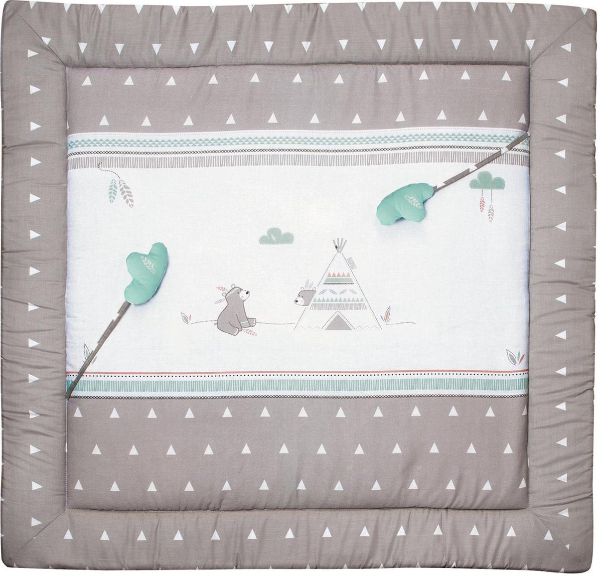 Roba Speeldeken Junior 100 X 100 Cm Katoen/polyester Grijs