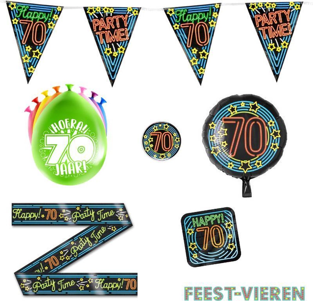 70 jaar verjaardag versiering pakket