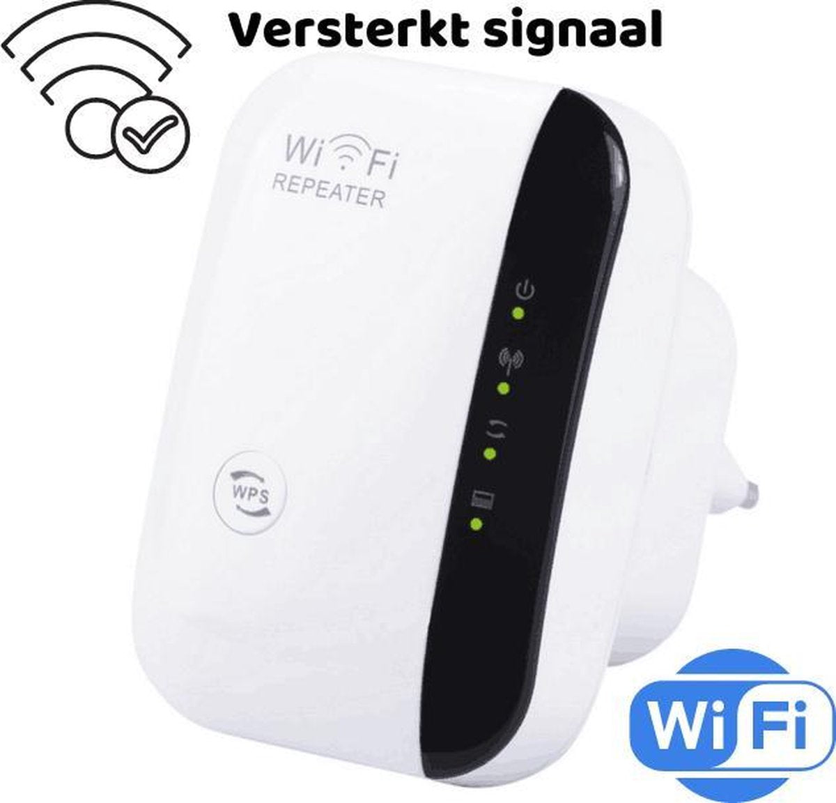 Wifi versterker – stopcontact – wifi repeater – draadloos - netwerkkabel inbegrepen - 300 Mbps