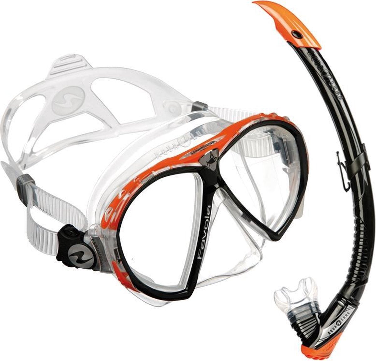 Aqua Lung Favola + Zephyr - Snorkelset - Oranje