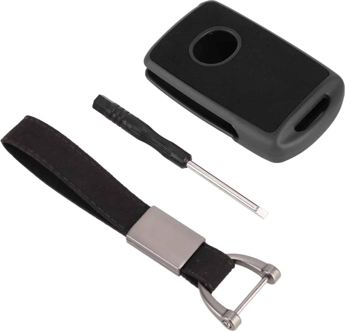 Car Square stroomden plastic sleutel beschermhoes voor Cadillac (zwart)