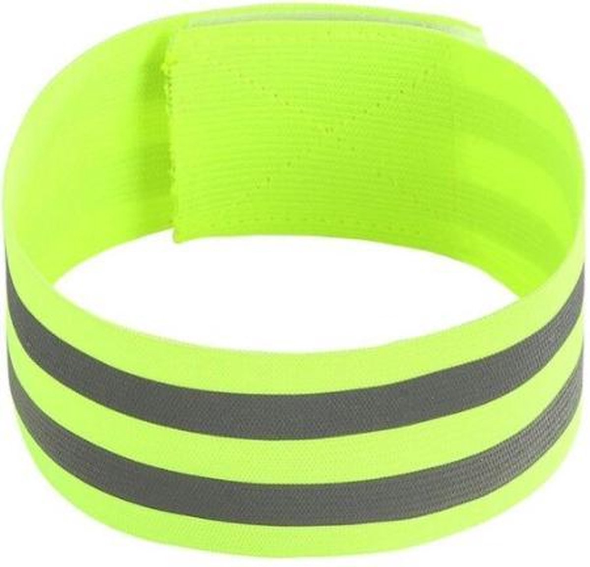 Armband - beenband - 4 stuks- elastisch fluo geel - reflectie