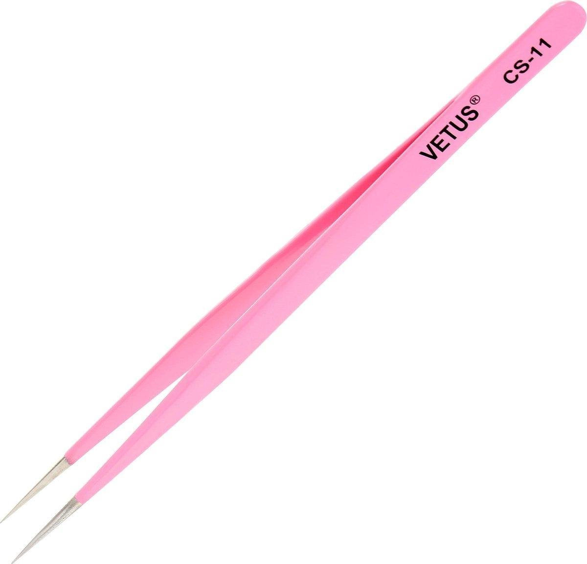 Professionele Precisie Pincet Vetus CS-11 | Professional Precision Tweezer| RVS Pincet| Mee-eter Pincet| Techniek Pincet| Electro gereedschap