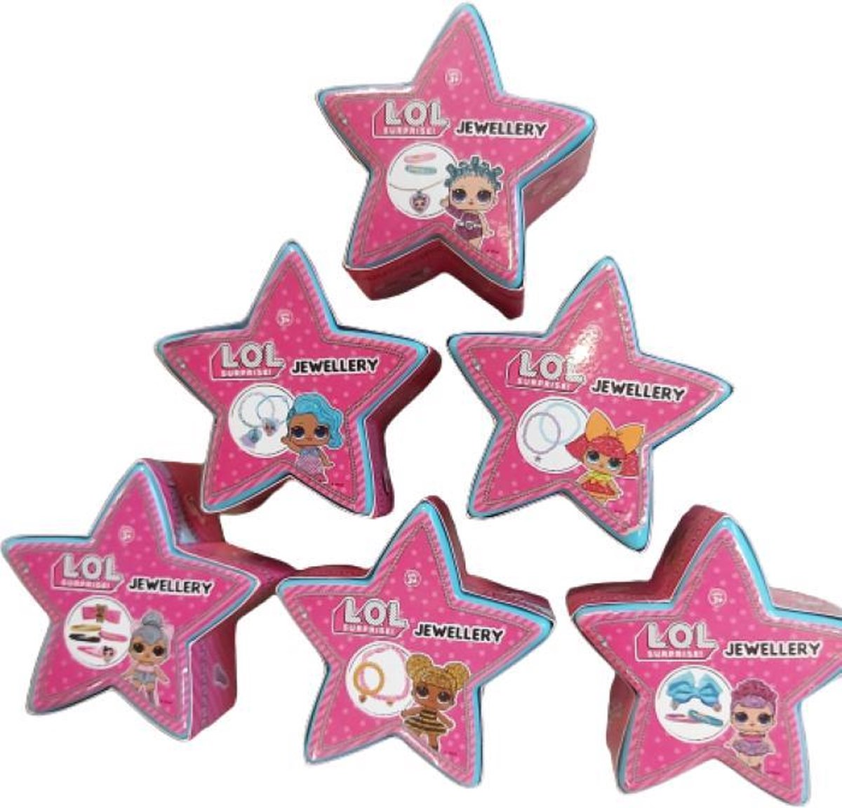 6 LOL jewellery sterren