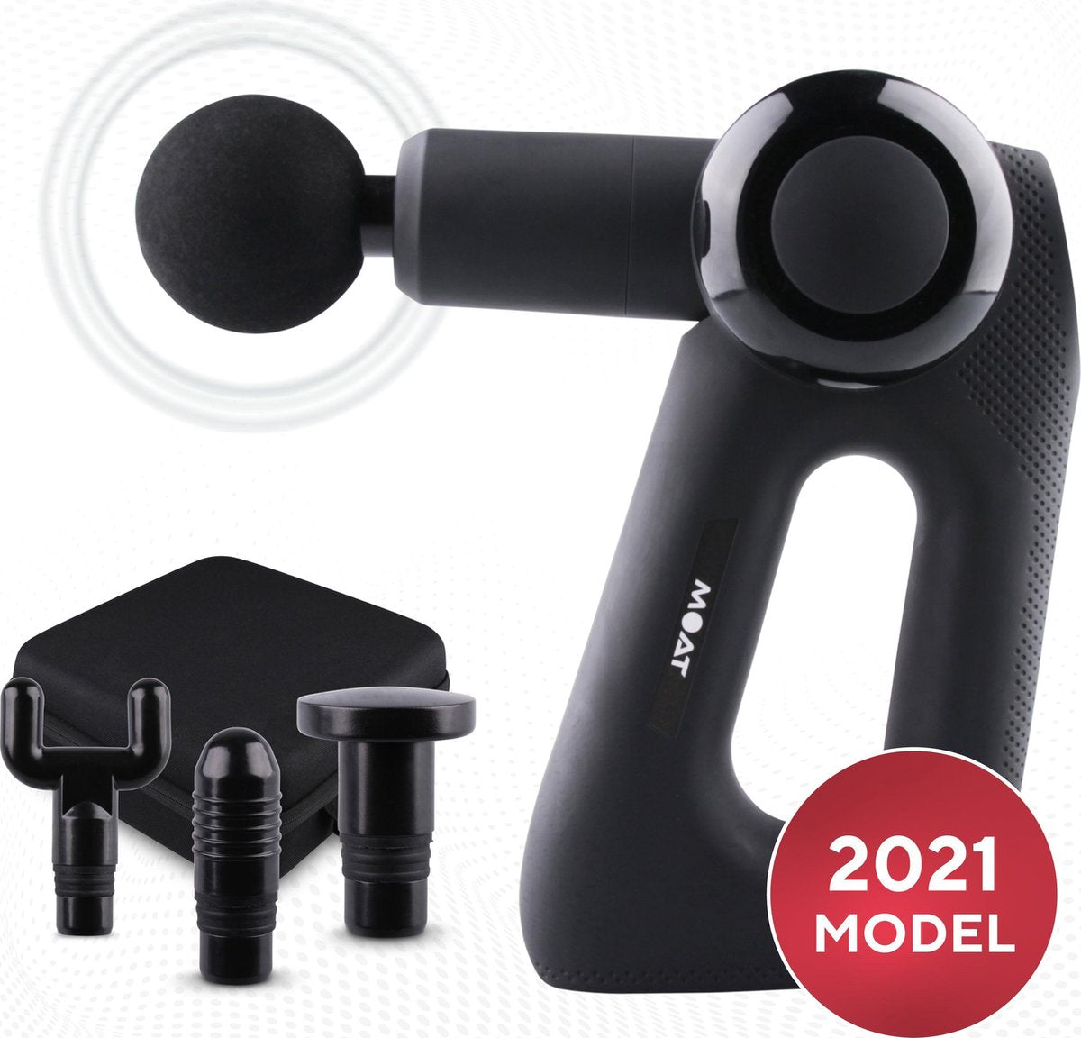 MOAT™ - 2021 - Massage gun - sport en relax massage - professioneel - Inclusief Case