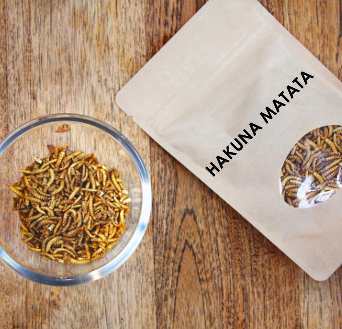 HAKUNA MATATA Gevriesdroogde Meelwormen 50 gram - Insecten - Protein - Duurzaam
