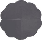 Misioo Speelmat - Bloem - Grafiet  - Speelmat baby - Speelmat foam - Luxe speelmat - speelmat peuter - donker grijs