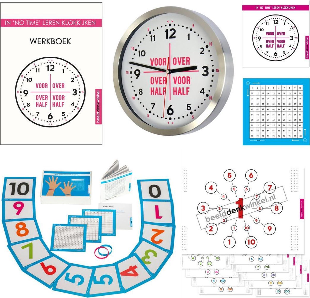 Coachpakket - Kindercoaching - Leren klokkijken - Leren rekenen - De tafel van 1-10 - Beelddenken - Visueel