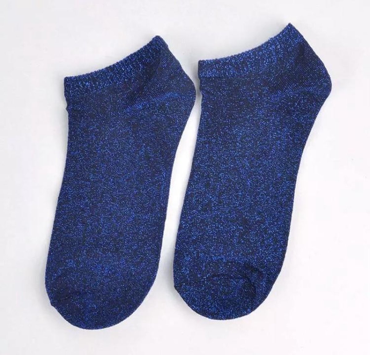 Enkelsokken Glitter - Blauw