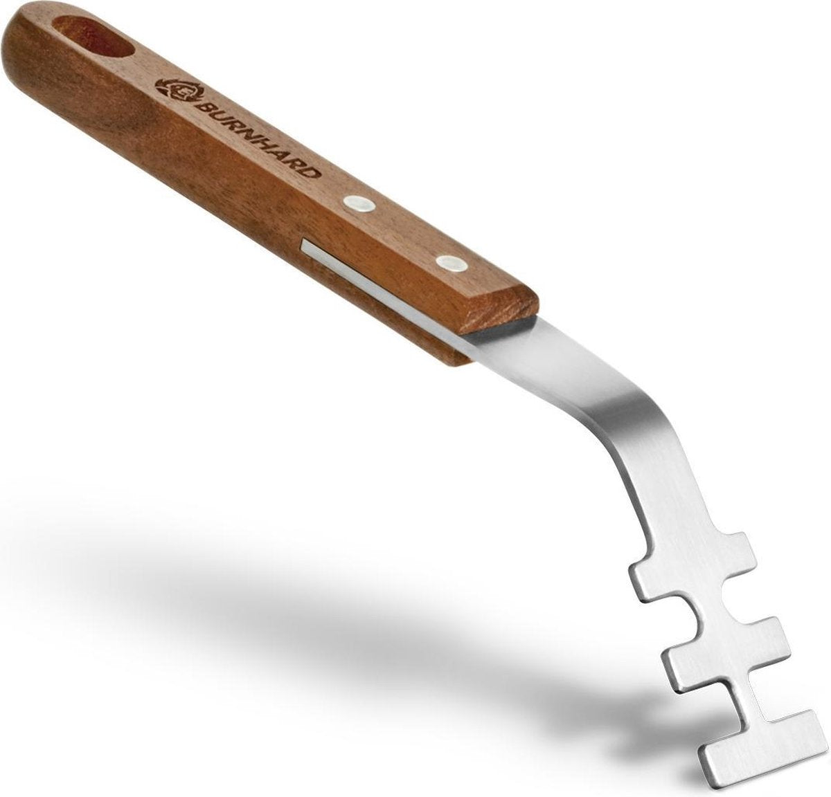 Burnhard BBQ Gereedschap - Acaciahout roestvrijstalen Roosterlifter
