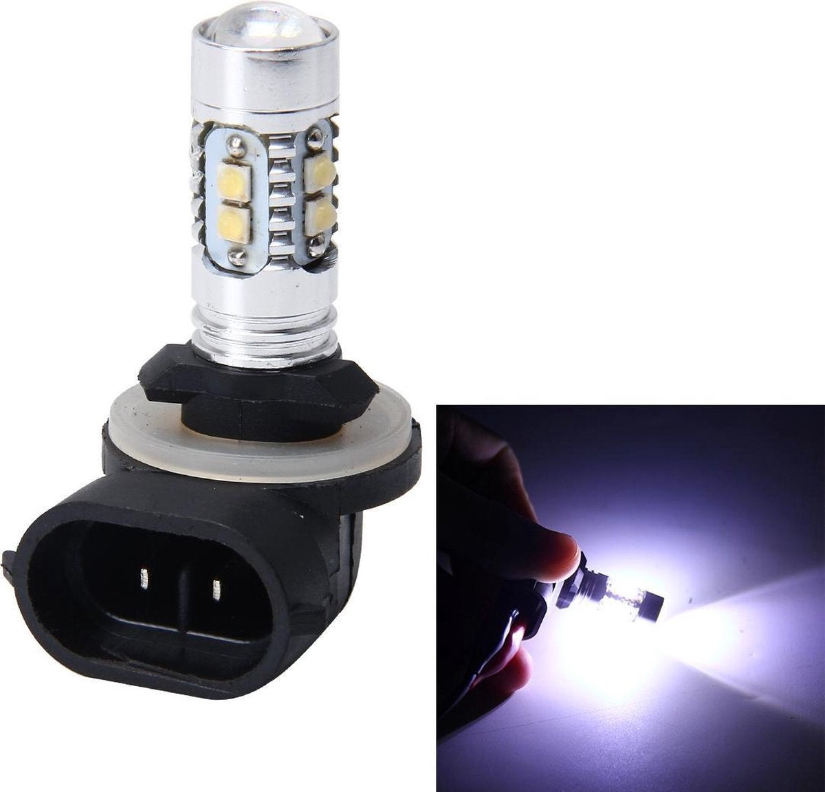 881 50W 350LM 6000K autolistlichten met 10 SMD-2828 LED-lampen