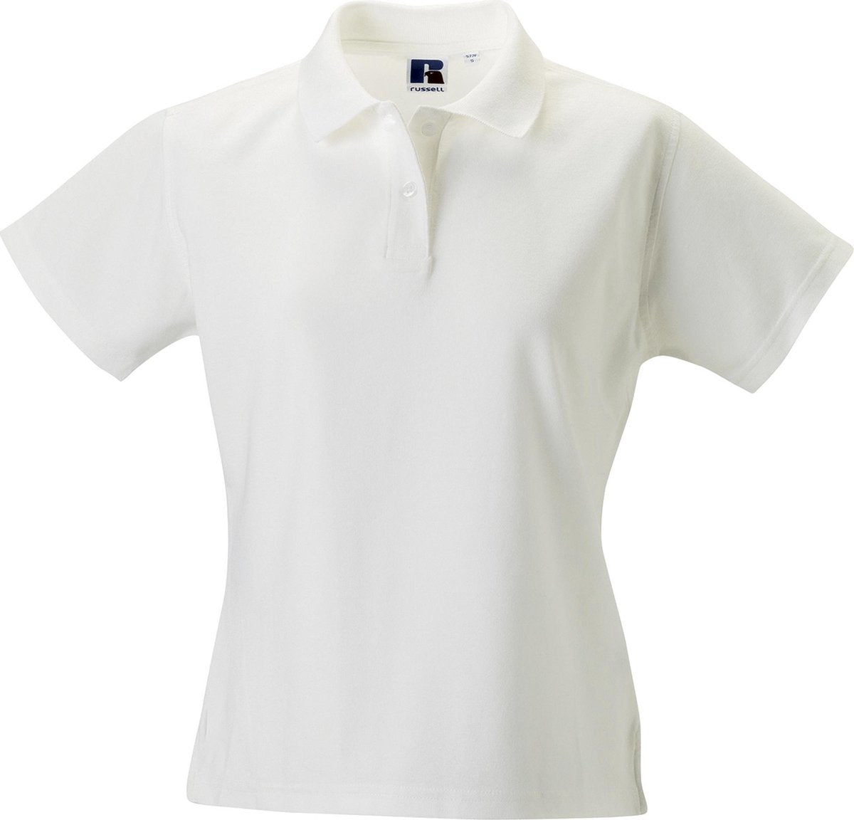 Russell Europa Vrouwen/dames Ultieme Klassieke Katoenen Korte Mouwen Poloshirt (Wit)