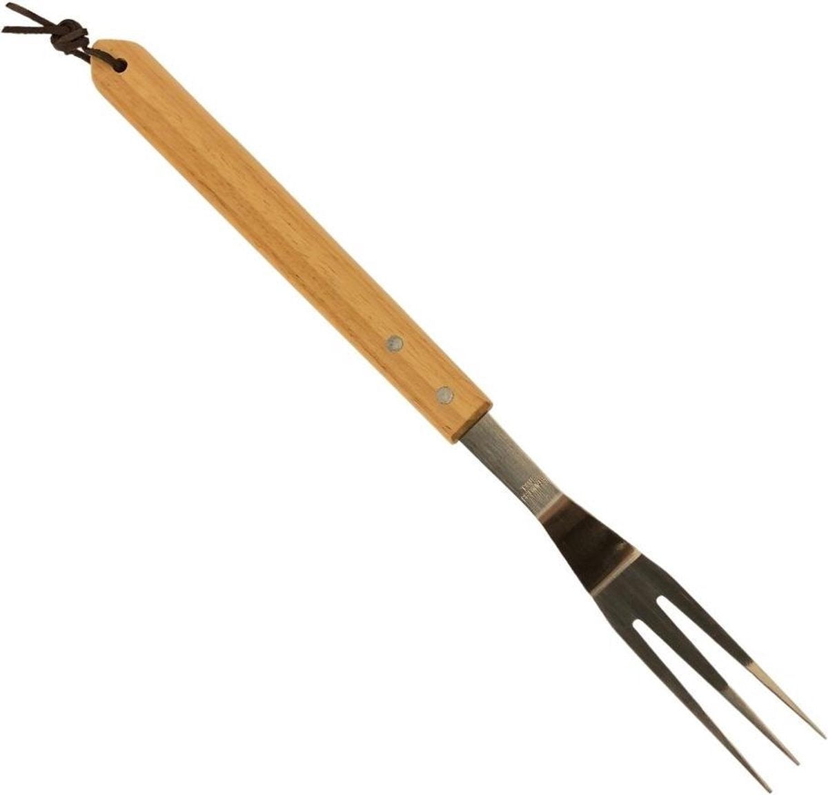 Orange85 BBQ Vork - Hout - RVS - Extra Lang - Accessoire - Vleesvork