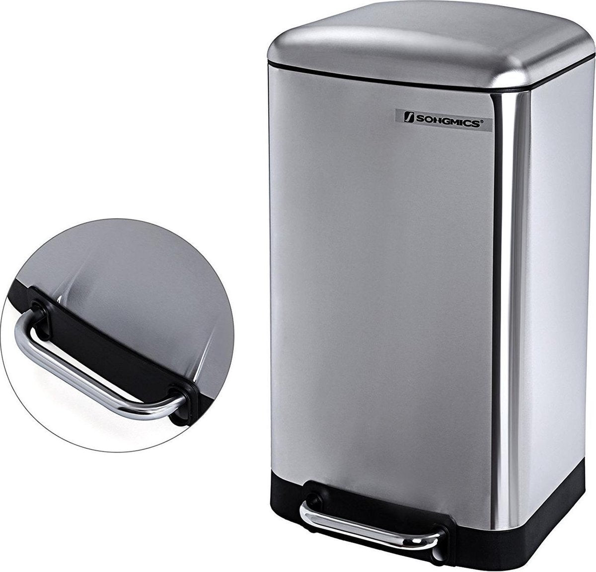 Metalen Retro Design Prullenbak - 30  Liter