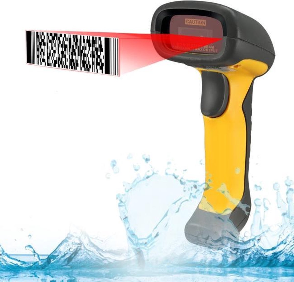 NUSCAN 5200TU Antimicrobial Waterproof Industry 2D Barcode Scanner (USB)