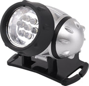 LED Hoofdlamp - Igia Heady - Waterdicht - 20 Meter - Kantelbaar - 7 LED's - 0.54W - Zilver | Vervangt 6W