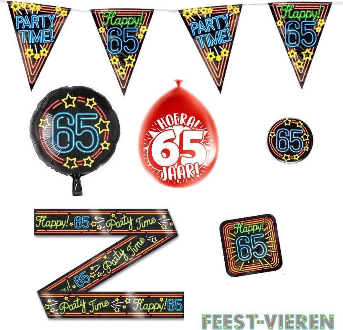 65 jaar verjaardag versiering pakket