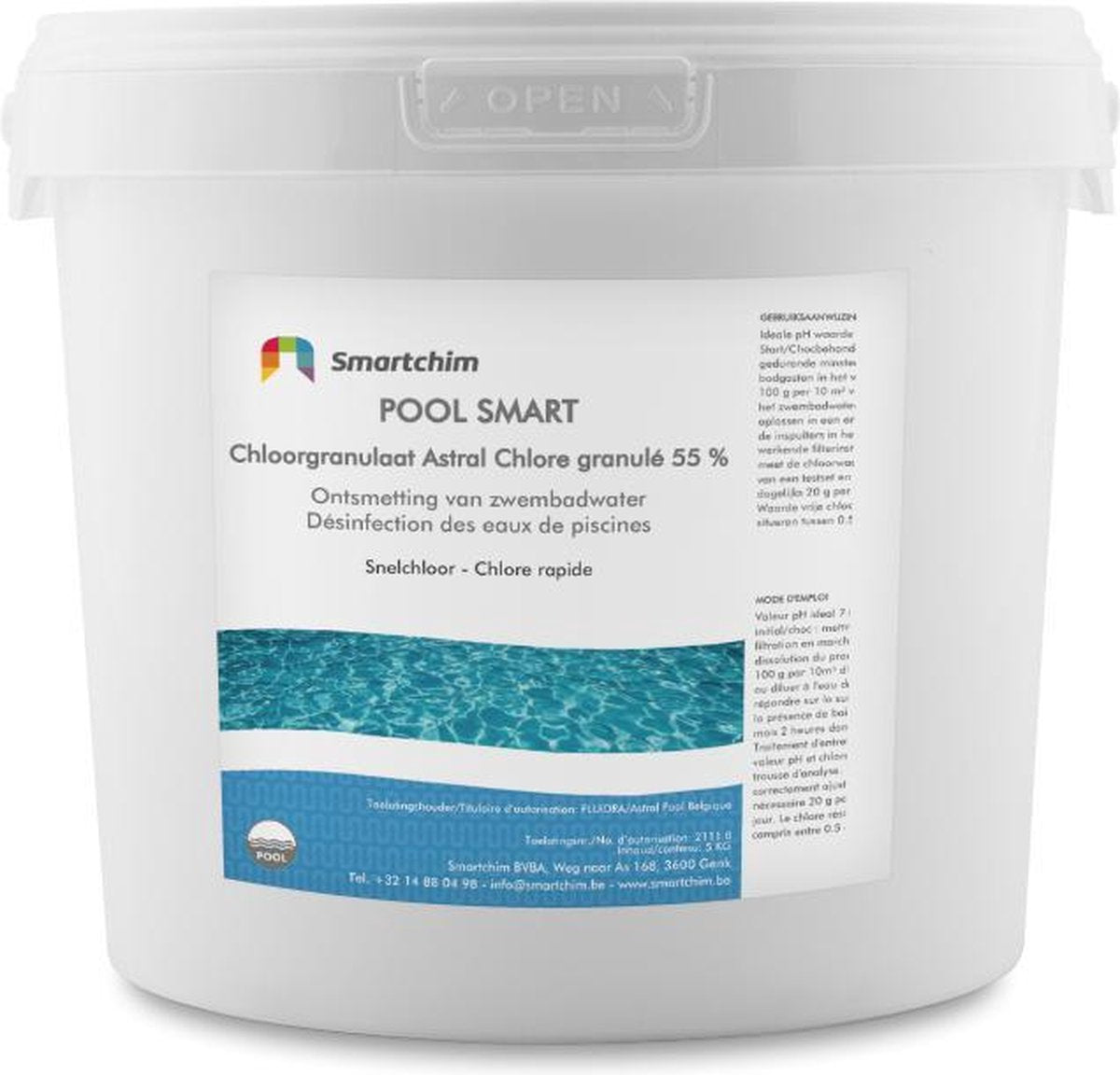 POOL&SPA SMART SHOCK - chloorgranulaat - chloorshock - granulaat - 5 KG