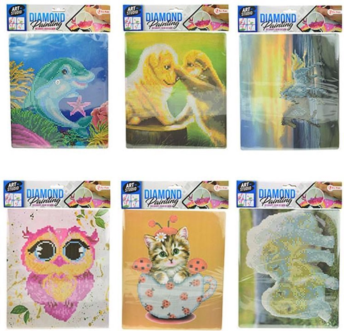 Diamond Painting Poes in kop