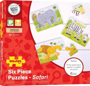 Bigjigs Wild Animal - 6 Piece Puzzles